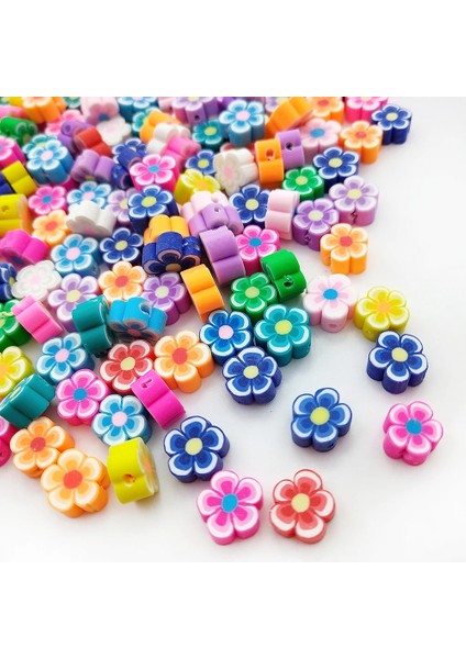 0301-30 Adet Tarzı Pcs Çok Renkli Çiçekler Serisi Akrilik Boncuk Spacer Boncuk Çocuklar Çocuklar Için Dıy Kolye Bilezik Takı Yapımı Aksesuarları (Yurt Dışından) modelleri