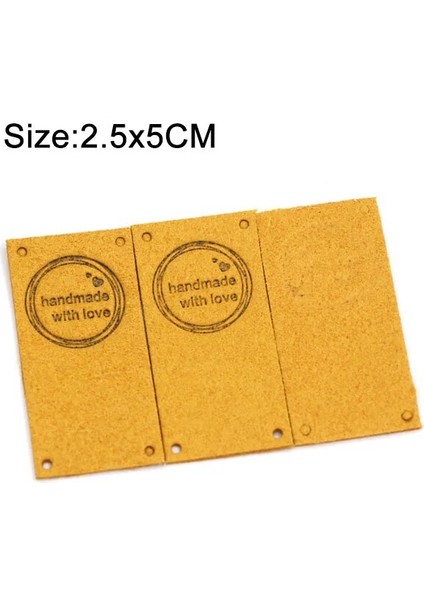 No.5 Tarzı El Yapımı Aşk Etiketi Deri Etiketleri Dıy Hediyeler El Yapımı Etiketler Giysi Şapka Çanta Dikiş Aksesuarları 2X5CM (Yurt Dışından)
