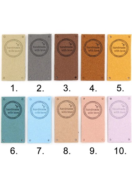 No.5 Tarzı El Yapımı Aşk Etiketi Deri Etiketleri Dıy Hediyeler El Yapımı Etiketler Giysi Şapka Çanta Dikiş Aksesuarları 2X5CM (Yurt Dışından) modelleri
