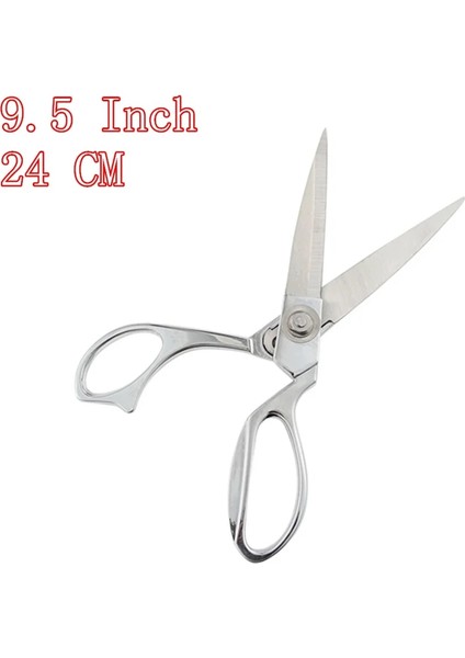 Gümüş 9.5 Inç Stili Profesyonel Altın Paslanmaz Dikiş Veya Makası Araçları Çelik Ağır Hizmet Terzi Veya Nakış Kumaş Makası Dıy Giyim (Yurt Dışından)
