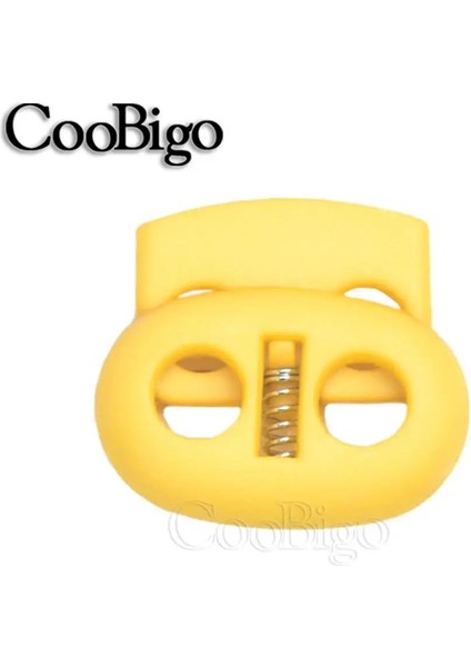 Yollew Stili Plastik Kordon Kilidi Stoper Fasulye Geçiş Klipsi Giyim Ayakkabı Bağı Spor Giyim Halat Kordon Aksesuarları Karışık Renkli Delik (Yurt Dışından)