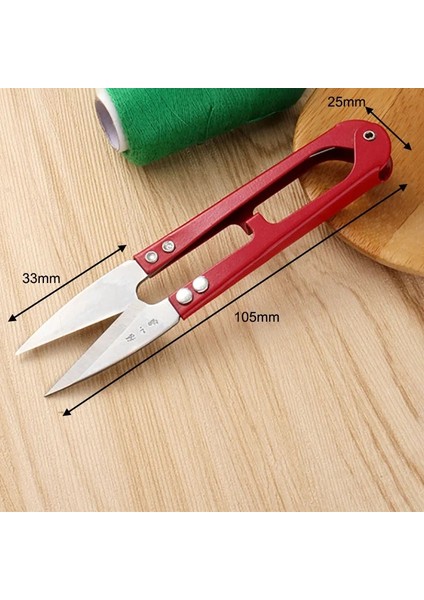 Kırmızı Stil Mini Dikiş Aksesuarlarını Kırpma Makasları Için Çok Amaçlı El Sanatları Veya Karbon Çelik Siyah U Şekli Yaklaşık 10.5x3.5cm (Yurt Dışından)