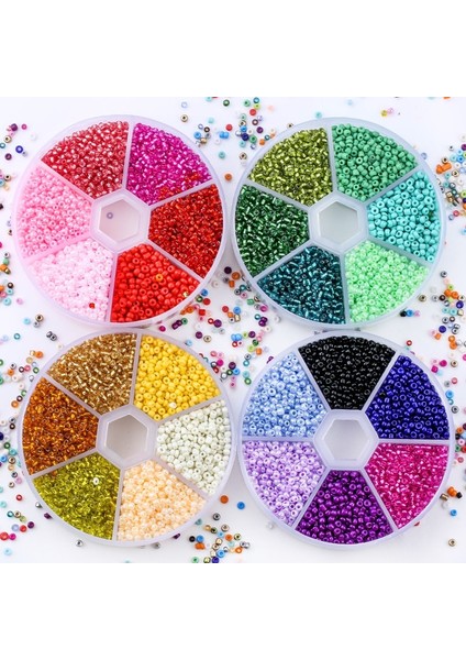Bir Stil 2mm Cam Tohum Boncuk Kemer Kutusu Seti Çekicilik Tohum Boncukları Dıy Nakış Yapımı Için Rondelle Boncuk (Yurt Dışından) fiyatları