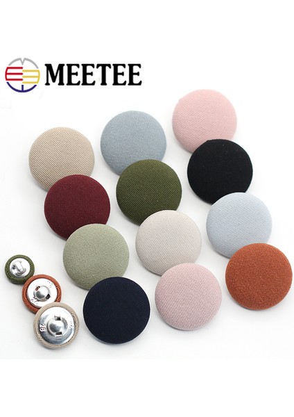 No3 Tarzı 20 mm Meetee mm Alaşımlı Kumaş Takım Elbise Ceketi Için Kaplı Düğme Dekoratif Yuvarlak Saplı Düğmeler Dıy Elbise Dikiş Toka Aksesuarı (Yurt Dışından) fiyatları