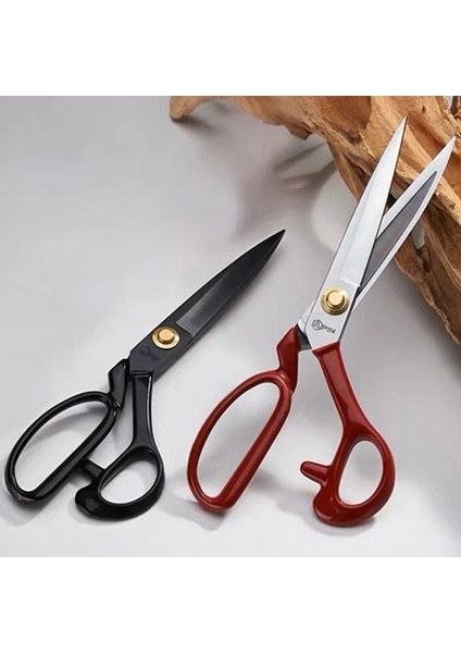 Beyaz 12 Inç 30CM Stili Profesyonel Kumaş Nakış Veya Dikiş Kesme Terziler Kesici Makası Keskin Bıçak El Yapımı Veya Siyah (Yurt Dışından)