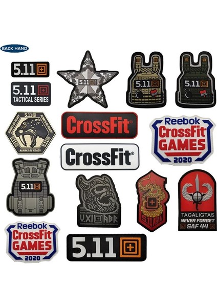 No.16 Tarzı 3D Taktik Yelek Crossfit Spor Ordu 511 Velcros Yamalar Askeri Kol Bandı Su Geçirmez Sırt Çantası Sticker Giyim Çanta Aplike (Yurt Dışından) fiyatları