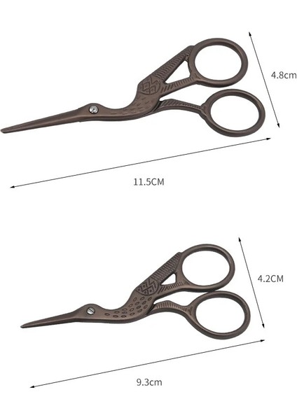 Renkli 9.3x4.2cm Stili Vintage Leylek Şekli Dikiş Veya Paslanmaz Çelik Terzi Veya Keskin Dikiş Makası Manuel Dikiş Iğne Dıy Aracı (Yurt Dışından) fırsatları