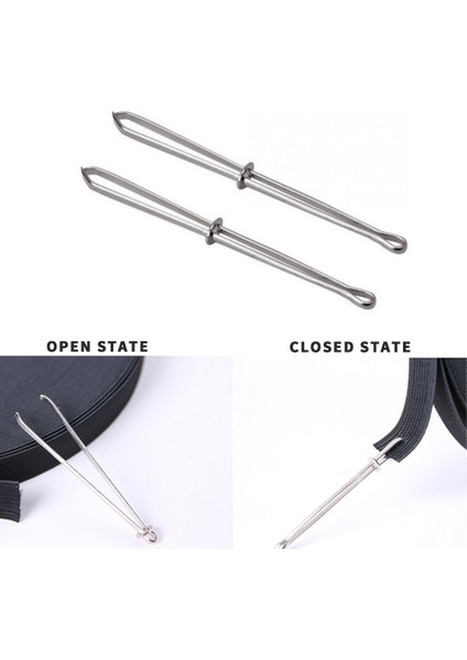 2 Adet Dıy Elastik Bant Diş Açma Cihazları Dikiş Araçları Askı Giyim Klipleri Seti El Dikiş Nakış Konfeksiyon Klipleri (Yurt Dışından) modelleri