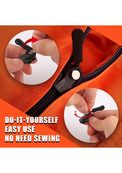 6 Adet Tarzı Et Anında Fermuar Evrensel Anında Düzeltme Fermuar Tamir Takımı Ayarlanabilir Yedek Zip Kaydırıcı Dişleri Fit 3 Farklı Boyut (Yurt Dışından) modelleri
