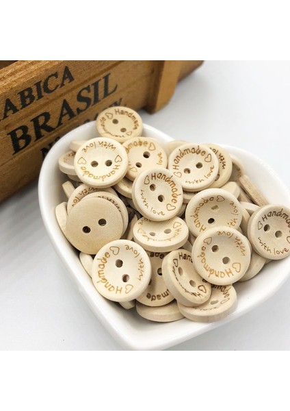 25 mm Renk 1 Stil Delikler Giyim Için Ahşap Düğmeler El Yapımı Mektup Aşk Scrapbooking Gelinlik Düğmeleri WB543 (Yurt Dışından) modelleri