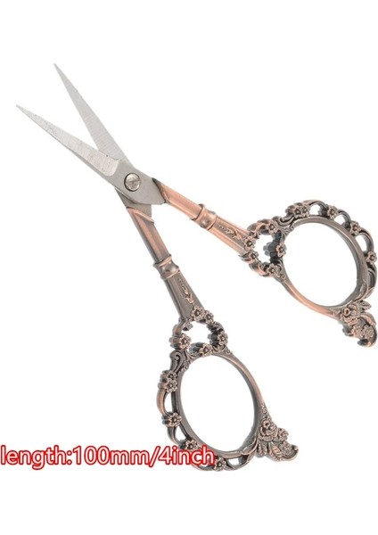 110 mm 4.4 Inç Stili Retro Vintage Ors Çiçek Deseni Oya Nakış Paslanmaz Çelik Terzi Veya Iplik Düzeltici Dikiş Araçları (Yurt Dışından)