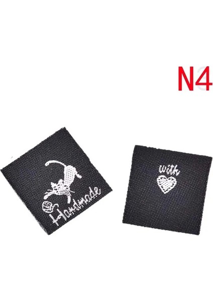N4 4x1.9cm Stili El Yapımı Dokuma Mektup Etiketleri Giyim Ayakkabı Çantaları El Yapımı Pamuk Etiketleri Diy Konfeksiyon Etiketleri Dikiş Malzemeleri (Yurt Dışından)