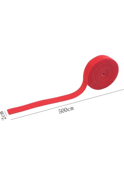 Kırmızı Stil 15X2CM Ack Kendinden Yapışkanlı Sabit Velcro Bant Düz Renk Naylon Velcro Kablo Bağı Teli ve Pil Çubuğu Halkası Kemer Kayışı Bağlantı Bandı (Yurt Dışından)