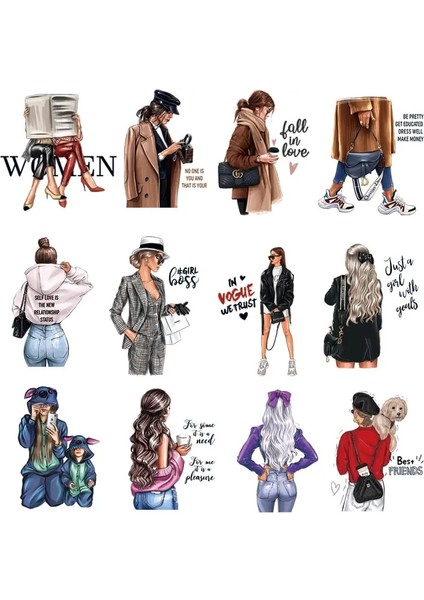 C-031-1 Tarzı Moda Kız Giyim Için Yamalar Baskı-Kadın T-Shirt Ütüyle Transferi Dıy Güzellik Bayan T-Shirt Hoodies Giysi Üzerinde Etiket (Yurt Dışından) modelleri