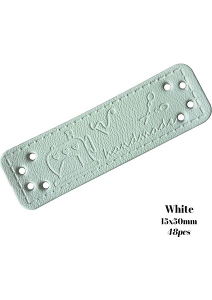 Beyaz Etiketler 48PCS Tarzı Dikiş Makinesi El Yapımı Deri Etiketler Giyim Veya Logo El Yapımı Hediyelik Deri Etiket Şapka El Sanatları Için (Yurt Dışından)