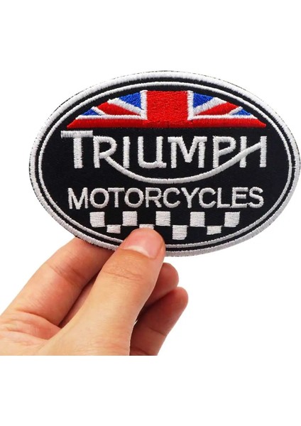 P11-11 Stili Truumph Ducatı Işlemeli Punk Biker Yamalar Giysi Çıkartmaları Giyim Aksesuarları Rozeti (Yurt Dışından)