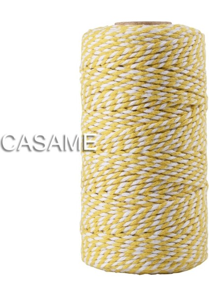Sarı Beyaz Stil Metally Altın Altın Gümüş Sicim Halat Fırıncı Sicimleri Craft Hediye Için Paketleme Makaraları Fırıncı Sicim Çizgili Düğün Dekorasyon (Yurt Dışından)