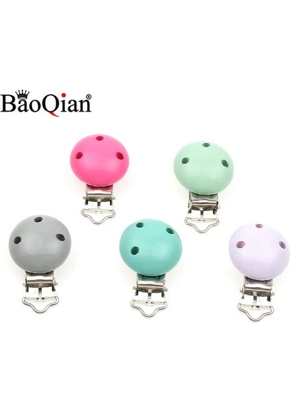 Açık Yeşil Tarzı 5 Adet Ahşap Metal Bebek Emzik Tutucular Için Klipler Yuvarlak Klipsler Askı Çocuk Konfeksiyon Aksesuarları (Yurt Dışından) fiyatları