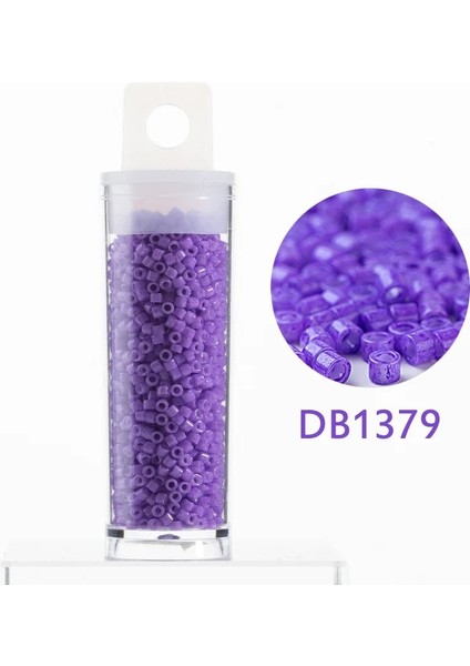 DB1379 Stili 1 Tüp 10 Gram Taidian Miyuki Delica Perle Opak Turkuaz 1.6x Yuvarlak Japon Cam Boncuk Tüp (Yurt Dışından)