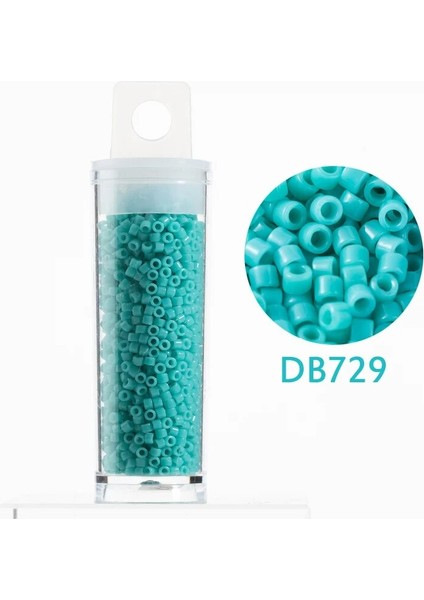 DB1379 Stili 1 Tüp 10 Gram Taidian Miyuki Delica Perle Opak Turkuaz 1.6x Yuvarlak Japon Cam Boncuk Tüp (Yurt Dışından) modelleri