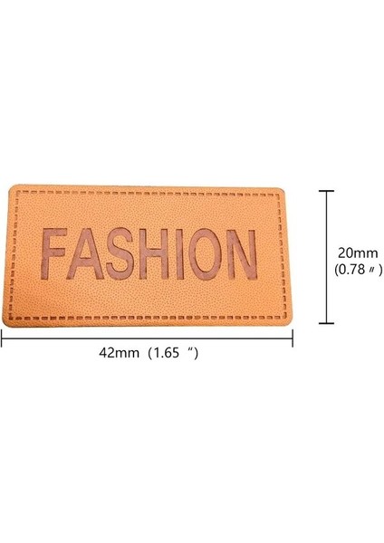 36X72MM 25 Adet Stil 2.0x4.2cm El Yapımı Deri Etiketler Giyim Için Moda Logolu Moda Metin Deri Etiketler Hediye Için El Yapımı Etiket Moda Için (Yurt Dışından)