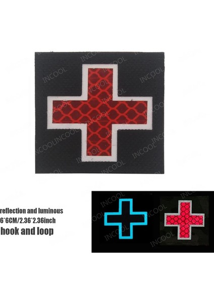 28 Yansıtıcı 6X6CM Stili Tıbbi Yansıtıcı Yamalar Medic Kauçuk 3D Pvc Paramedik Taktik Rozeti Doktor Çapraz Acil Kurtarma Işlemeli Yamalar (Yurt Dışından)