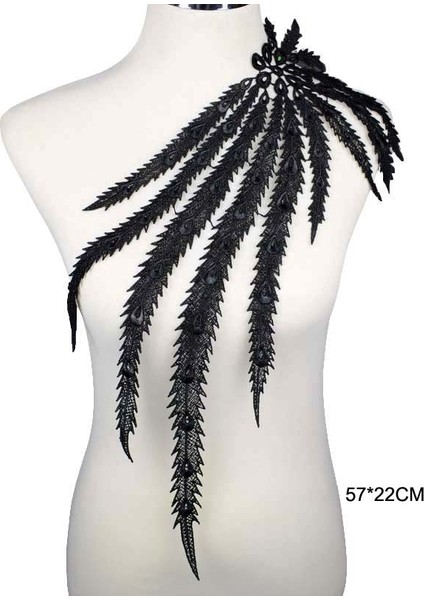 No.9 Tarzı Beyaz Dantel Kumaş Elbise Aplike Motif Bluz Dikiş Trimler Dıy Yaka Yaka Kostüm Dekorasyon Aksesuarları (Yurt Dışından)