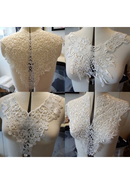 No.9 Tarzı Beyaz Dantel Kumaş Elbise Aplike Motif Bluz Dikiş Trimler Dıy Yaka Yaka Kostüm Dekorasyon Aksesuarları (Yurt Dışından) modelleri