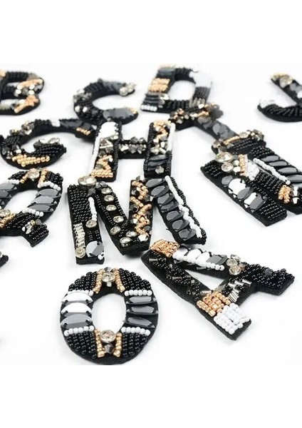 B Tarzı A-Z Rhinestone Boncuk Ingilizce Alfabe Mektubu Aplike 3D Harfler Üzerinde Dikmek Yama Giysileri Rozeti Yapıştır Giysi Çantaları Ayakkabı (Yurt Dışından) fiyatları