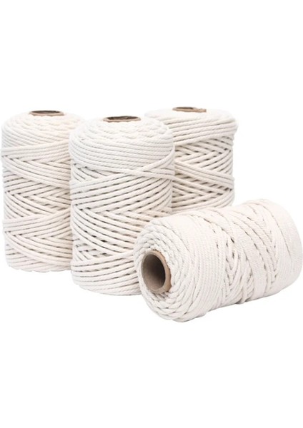 3MMX100M Stili El Yapımı Halat 100% Pamuk Halat Parti Düğün Dekorasyon Malzemeleri Için Renkli Sicim Makrome Kordon Dize Iplik Dıy Kordon (Yurt Dışından) modelleri