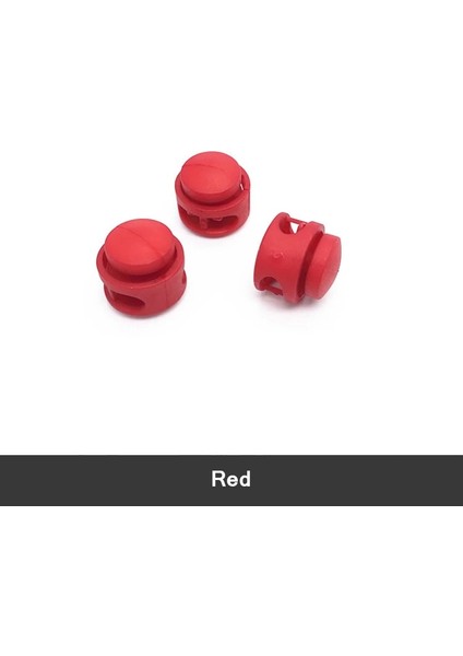 Kırmızı Stil 17 mm mm Plastik Yaylı Toka Stoper Şapka Elastik Halat Kordon Kilidi Ayar Kilidi Klipsleri Toka Dıy Ayakkabı Bağı Kelepçesi Aksesuarlar (Yurt Dışından)