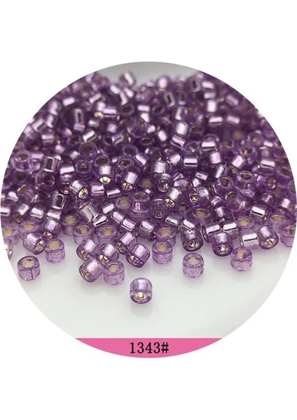 DD1343 Lila Stili 2mm 600 Adet Yüksek Li 2mm Delica Gümüş Kaplı Cam Tohum Boncuk Üniforma Yuvarlak Spacer Cam Boncuk Dıy Bilezik Kolye Için (Yurt Dışından)