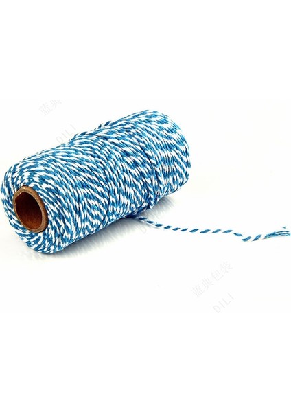 Renk 05 Stili 100 Metersroll 2mm Pamuklu Fırıncı Sicim Halat Kordon Noel Düğün Dekorasyon Hediye Paketleme Rustik Ülke El Sanatları (Yurt Dışından) indirimleri
