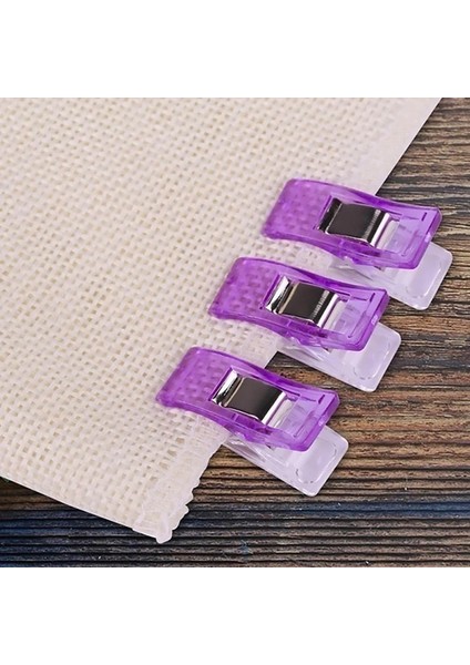 Pembe 20 Adet Tarzı Iş Ayak Kılıfı Çok Renkli Plastik Klipsler Kumaş Kelepçeler Patchwork Kıvırma Dikiş Araçları Dikiş Aksesuarları Clothelamp (Yurt Dışından)