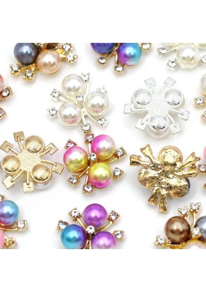 No.4 Tarzı Zanaat Düz Geri Taşlar Dekoratif Düğmeler Alaşım Diamante Kristal Yay Takı Aksesuarları Için Çiçek Inci Rhinestone Düğmeler (Yurt Dışından) fırsatları