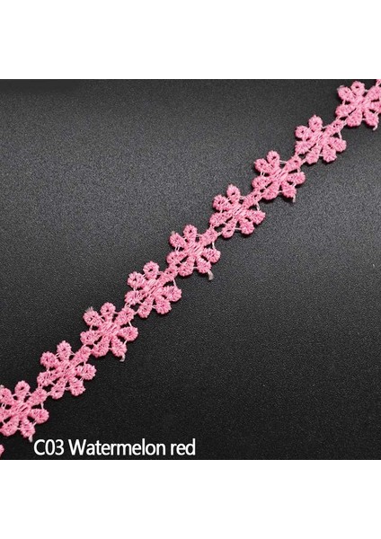 C03 Stili 5 Yard Yards Çiçek Nakış Dantel Kumaş Trim Şeritler Dıy Dikiş El Yapımı Malzemeler Afrika Dantel Süslemeler Şerit Düğün Dekor (Yurt Dışından)