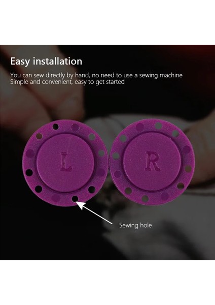BEJ-5PCS-21MM Tarzı 5 Takım Yüksek Dereceli Görünmez Plastik Mıknatıs Düğme Toka Giyim Dekorasyon Işi Dikiş Seti Giyim El Sanatları Yaka Çiceği Couture (Yurt Dışından) indirimleri