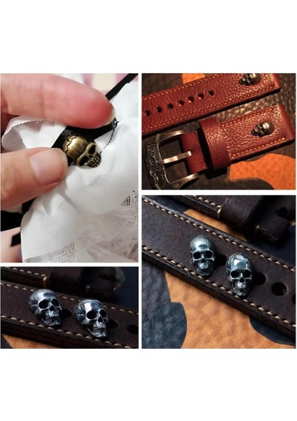 Ben Altın 10 Adet Tarzı Kafatası Çapraz Kemik Perçinler Başak Çiviler Noktalar Nailhead Punk Rock Dıy Deri El Sanatları Giyim Çanta Ayakkabı Giyim Parçaları Aksesuarları (Yurt Dışından) fırsatları