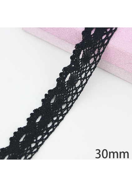 No.12 Tarzı (5 Metreroll) Siyah Dantel Kumaş Pamuk Işlemeli Trim Dıy Dikiş El Yapımı El Sanatları Şerit Malzemeleri (Yurt Dışından) indirimleri