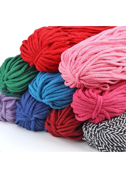 No.20 Tarzı 5mm * 100 Yarda De Kordón De Algodón Natural Bej Trenzado Cuerda De Makrome Diy Trenzado Dekorativ Malzeme (Yurt Dışından) modelleri