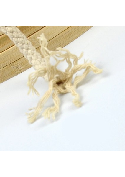 No.20 Tarzı 5mm * 100 Yarda De Kordón De Algodón Natural Bej Trenzado Cuerda De Makrome Diy Trenzado Dekorativ Malzeme (Yurt Dışından) fırsatları
