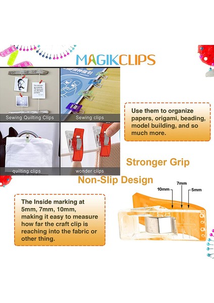 50 Adet Kırmızı Stil Adet Dikiş Klipsleri Çok Amaçlı Kapitone Klipsleri Giydirin Dikiş Malzemeleri Için Plastik Kelepçeler Dıy El Sanatları Bağlama Klipleri Kağıt (Yurt Dışından) indirimleri