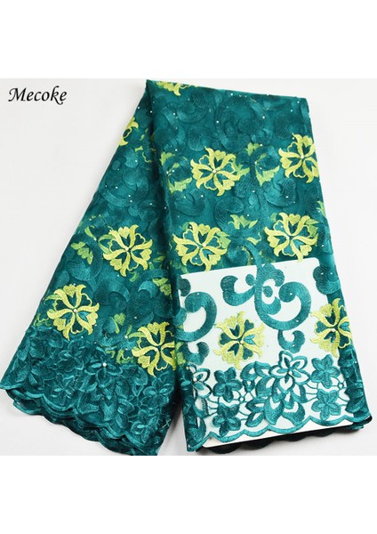 Beyaz Stil 2,5 Yarda Mecoke Afrika Fransız Dantel Kumaş Yüksek Li Nijerya Fransız Net Afrika Dantel Fabr Yeşil Gipür Dantel Kumaş Kadınlar Için (Yurt Dışından) fiyatları