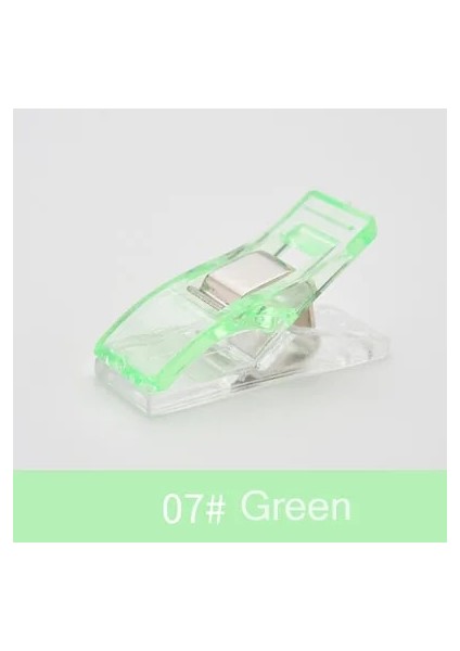 07 Yeşil Stil Çok Renkli Plastik Kapitone Klipler Kumaş Kelepçeler Patchwork Hemming Dikiş Araçları Dikiş El Sanatları Accessoriee Coutur (Yurt Dışından)