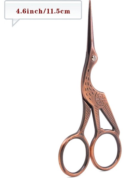 115 mm Kırmızı Bakır Stili Vinç Motorları Çapraz Dikiş Antika Eski El Sanatları Dikiş Veya Balıkçılık Paslanmaz Çelik Iplik Veya Kumaş Kesme (Yurt Dışından)