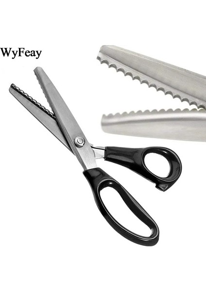 Dalga 5mm Stili Paslanmaz Çelik Oyma Makası Konfor Kavrama Saplı Profesyonel El Sanatları Terzilik Zig Zag Kesim Veya Dikiş Veya Kumaş (Yurt Dışından) fiyatları