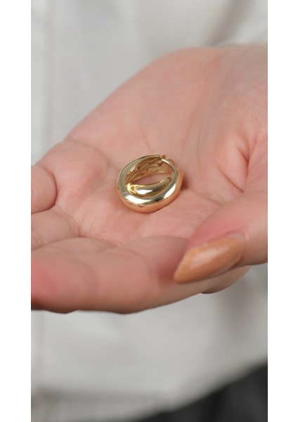 14 Ayar Altın Düz Bombeli Halka Küpe fiyatları