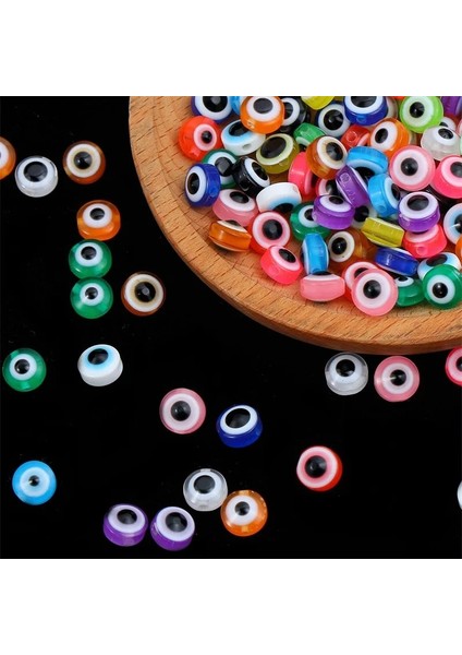 Siyah Stil 8X5MM Mix Oblate Shape Nazar Boncuk 8mm Hollow Şerit Reacer Boncuk Çocuk Hediye Dıy Takı Bilezik El Sanatları Malzemeleri (Yurt Dışından) fiyatları