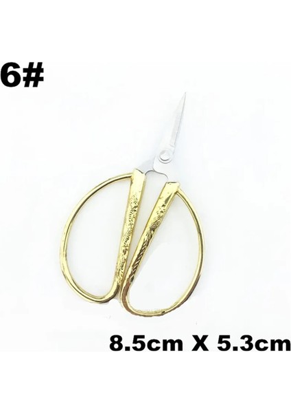 8cm Tarzı 4 Boyutlu Keskin Dikiş Veya Dıy Dikiş Araçları Paslanmaz Çelik Retro Altın Küçük Veya Dikiş Aksesuarları Oya Veya (Yurt Dışından)