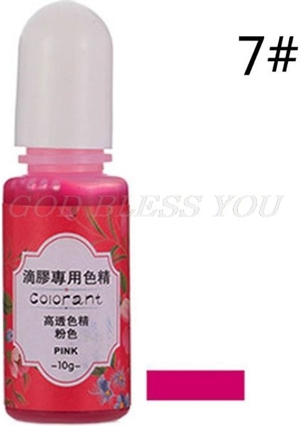 No.7 Tarzı 13 Renk Epoksi Uv Reçine Boyama Boyası Sıvı Epoksi Pigment Reçine Renklendirici Solma DIRENCI10ML Yarı Saydam (Yurt Dışından)